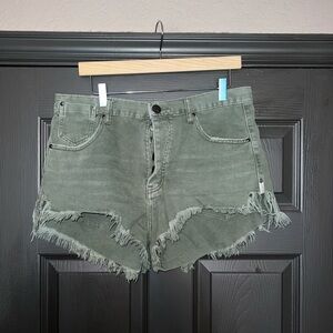 One TeaspoonLe Wolves Denim Shorts